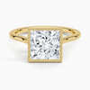 Mahi Bezel Princess Lab Grown Diamond Engagement Ring