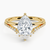 Asma Pear Lab Grown Diamond Engagement Ring