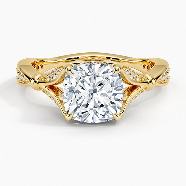 Petunia Cushion Lab Diamond Engagement Ring