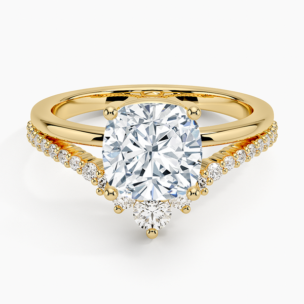 Asma Cushion Lab Grown Diamond Engagement Ring