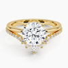 Asma Round Lab Grown Diamond Engagement Ring