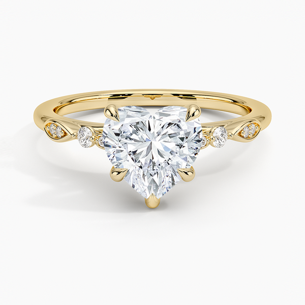 Rachel Heart Lab Grown Diamond Engagement Ring