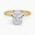 Mixed Metal Oval Lab Grown Diamond Engagement Ring