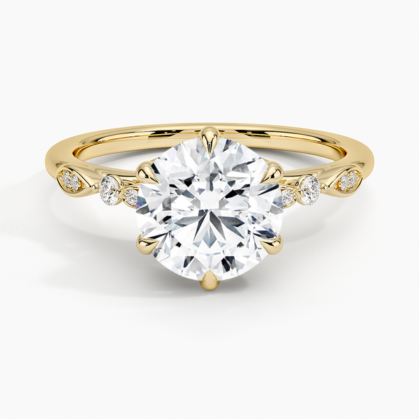Rachel Round Lab Grown Diamond Engagement Ring