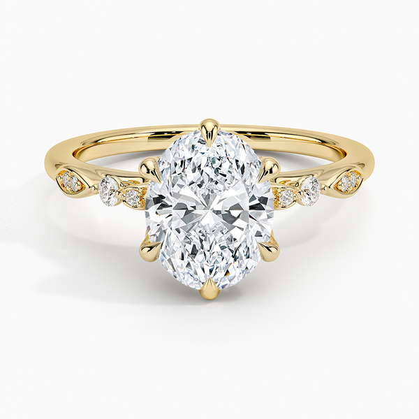 Rachel Oval Lab Grown Diamond Engagement Ring