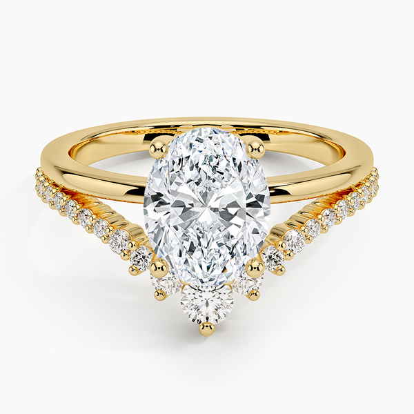 Asma Oval Lab Grown Diamond Engagement Ring